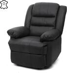 Fernsehsessel MCW-G15, Relaxsessel Liege Sessel, Leder + Kunstleder 101x87x100cm ~