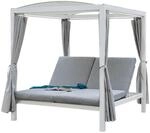 HOME DELUXE Sonnenliege LYON - 208 x 188 cm Wei&szlig;