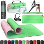 KESSER&reg; Gymnastikmatte mit Tragegurt rutschfest TPE Yogamatte Gepolstert &