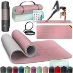 KESSER&reg; Gymnastikmatte mit Tragegurt rutschfest TPE Yogamatte Gepolstert &