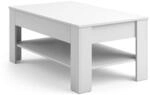 Vicco Couchtisch mit Schublade Beistelltisch Kaffeetisch 92,2 x 65 cm Wei&szlig;