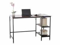 CLP Schreibtisch Oviedo I Laptoptisch Mit Stauraum I Bürotisch Mit Regalfächern