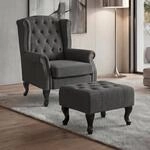 Sessel Chesterfield Oxford, Relaxsessel Clubsessel Ohrensessel, wasserabweisend