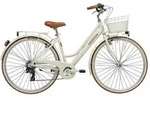 Adriatica Cityfahrrad 28 Zoll RETRO Lady beige inkl. Korb