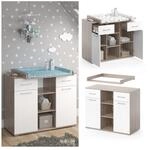 Vicco Wickelkommode Wickeltisch Wickelregal Leonie mit Wickelaufsatz Sonoma/Wei&szlig;