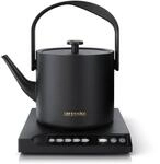Arendo Wasserkocher, 0,5 l, 1000 W, Edelstahl, Warmhaltefunktion,