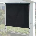 Vertikalmarkise MCW-F42, Senkrechtmarkise Sichtschutz Au&szlig;enrollo Rollo, UV-Schutz 50