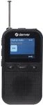 Denver DAH-126 Tragbares DAB+/FM Radio, 1,8" Farbdisplay, 60 Senderspeicher, USB-C,