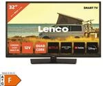 Lenco LED-3263BK - 32-Zoll Android-Smart-TV mit 12-V-Kfz-Adapter, schwarz