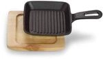 Quadratische Servierschale mit Grillstreifen