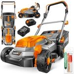 MASKO&reg; Akku Rasenm&auml;her ECO-X10 inkl. 1 oder 2 Akkus Li-Ion Batterie 4 Ah &