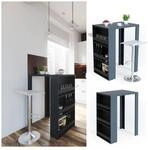VICCO Bartisch Bar Tresen Anthrazit Bartresen Stehtisch Tisch Tresentisch Bistrotisch
