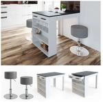 Vicco Bartisch Repose Stehtisch Loungetisch Tresentisch Tisch K&uuml;chentisch Regal mit