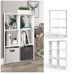 Vicco Raumteiler B&uuml;cherregal Standregal Aktenregal Regal 6 F&auml;cher Wei&szlig;