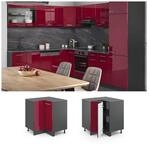 VICCO K&uuml;chenschrank Unterschrank Eckunterschrank 87 cm R-Line Anthrazit