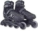 Inline Skates f&uuml;r Teenager + Erwachsene, schwarz, 43-44