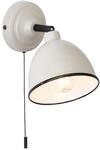 BRILLIANT Lampe Telio Wandleuchte Zugschalter grau/taupe 1x D45, E14, 28W, geeignet