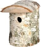 Naturbelassener Birkenholz-Nistkasten, Nisthilfe f&uuml;r Wildv&ouml;gel, Loch &Oslash; 32 mm, 14 x