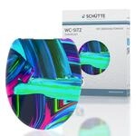 Sch&uuml;tte WC Sitz NEON PAINT, Duroplast Toilettendeckel mit Absenkautomatik Motiv