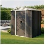 HOME DELUXE Ger&auml;teschuppen aus verzinktem Stahl BOHIO L - 204 x 190 cm