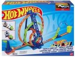 Mattel HMX38 - Hot Wheels - Tripple Looping-Set inkl. 1 Fahrzeug
