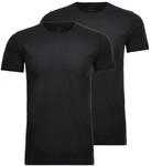 Body Fit Rundhals T-Shirt 2P Herren T-Shirt
