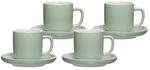 Ritzenhoff & Breker Espressotassen mit Untertassen Jasper 100 ml 4er Set