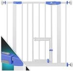 KIDIZ&reg; Absperrgitter zum Klemmen mit Katzenklappe, T&uuml;rschutzgitter, Autoclose