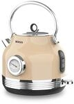 SOGO RETRO Serie Wasserkocher beige 1.8 L Kapazit&auml;t
