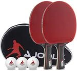 JOOLA Set Duo Pro mit 2 Tischtennisschl&auml;gern, 3 Tischtennisb&auml;llen und einer Tasche