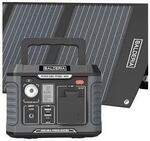 BALDERIA Power Set - Powerstation 300W, faltbares Solarpanel 120W