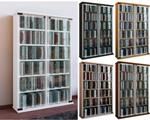 VCM CD Regal Holz CD Schrank mit ESG-Sicherheitsglast&uuml;ren f&uuml;r 300 CDs oder 130