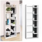 Vicco B&uuml;cherregal Raumteiler Standregal Fico wei&szlig; 6 Etagen Wandregal Hochregal