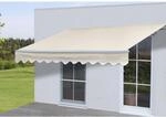 Alu-Markise MCW-E49, Gelenkarmmarkise Sonnenschutz 2,5x2m ~ Polyester Creme