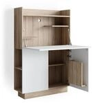 Vicco Schreibtischschrank B&uuml;roschrank Aktenschrank Alena Computertisch SON-Wei&szlig;