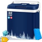 KESSER&reg; 32 L K&uuml;hlbox 12V, 230V Stecker, Mini-K&uuml;hlschrank, Thermoelektrische