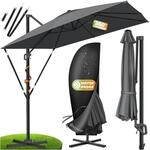 KESSER&reg; Sonnenschirm Ampelschirm SUN XL 300 x 300 cm Inkl. Abdeckung +Windsicherung