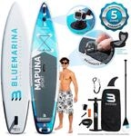Bluemarina SUP Board Mapuna Sport, Kickpad, Double Layer, Paddel, Pumpe, Rucksack, 5J