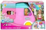 Mattel HNH90 - Barbie Chelsea - Spielfahrzeug mit Zubeh&ouml;r, 2 in 1 Camper