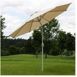Sonnenschirm Asti, Gartenschirm, &Oslash; 2,7m neigbar Polyester/Alu 5kg ~ creme