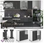 VICCO Unterschrank 80 cm Anthrazit K&uuml;chenzeile Unterschrank Fame