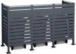 Westmann Metall M&uuml;lltonnenverkleidung Planum anthrazit 150cm - versch....
