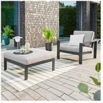 HOME DELUXE Gartenlounge Aluminium RIO S - Anthrazit