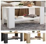 VCM Holz Beistelltisch Couchtisch schlicht Ma&szlig;e ca. H. 55 x B. 90 x T. 41 cm 