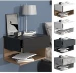 VCM Nachtschrank Wandschublade Wandboard Nachttisch Ma&szlig;e ca. H. 30 x B. 45 x