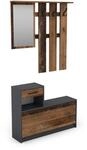 byLIVING Garderoben-Set TAMINA, Breite 97 cm, Old Wood (Altholz-Optik)/anthrazit