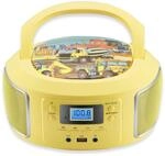 Cyberlux tragbarer Kinder CD-Player CD/MP3 USB Kinder Radio gelb