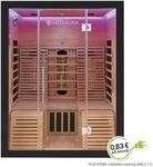 Artsauna Infrarotkabine Helsinki 150 mit Dual Technologie & LED - 3 Personen