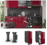 Vicco Apothekerunterschrank K&uuml;chenschrank K&uuml;chenzeile R-Line 30 cm Anthrazit