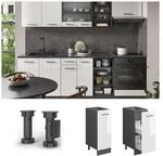 Vicco Apothekerunterschrank K&uuml;chenschrank K&uuml;chenzeile R-Line 30 cm Anthrazit Wei&szlig;
